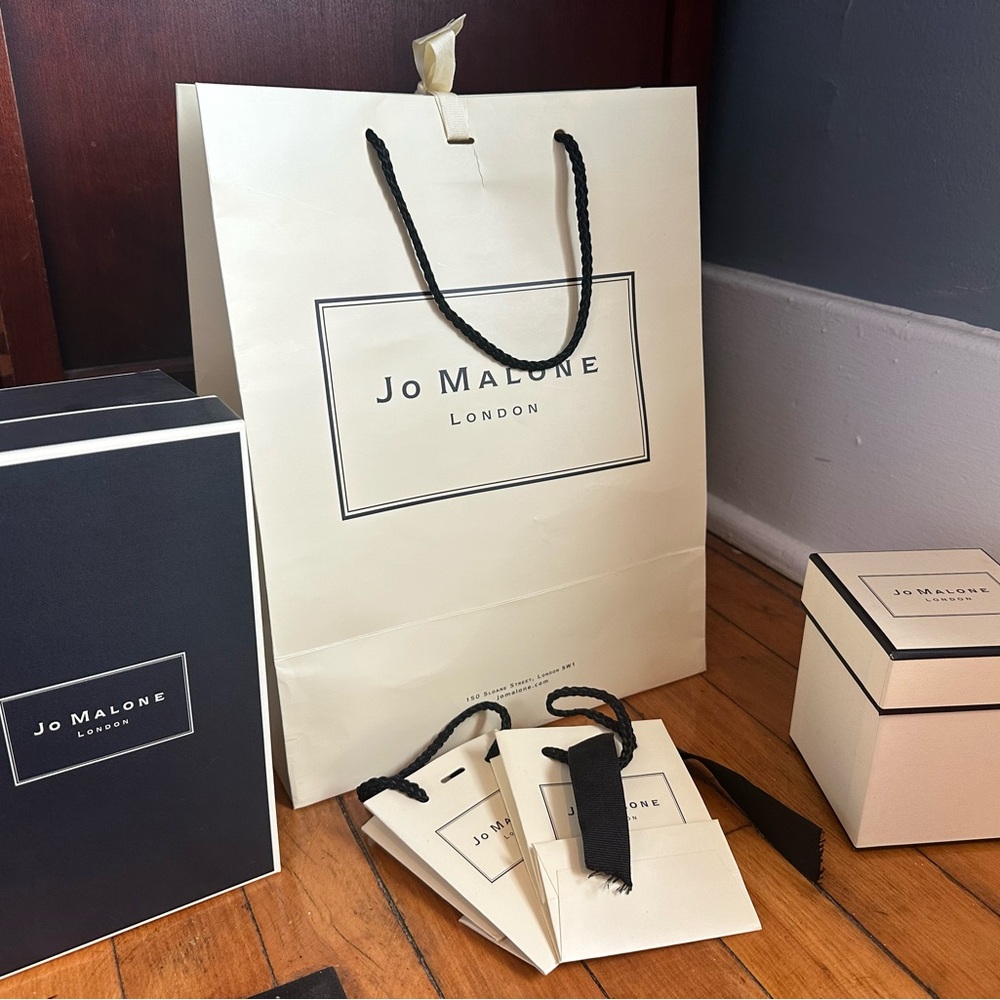 Jo Malone Black and Cream Men's Bag